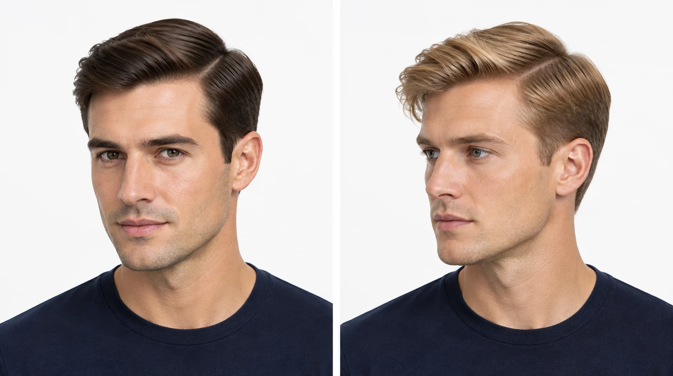 Side Part: dwa warianty męskiej fryzury na różnych modelach